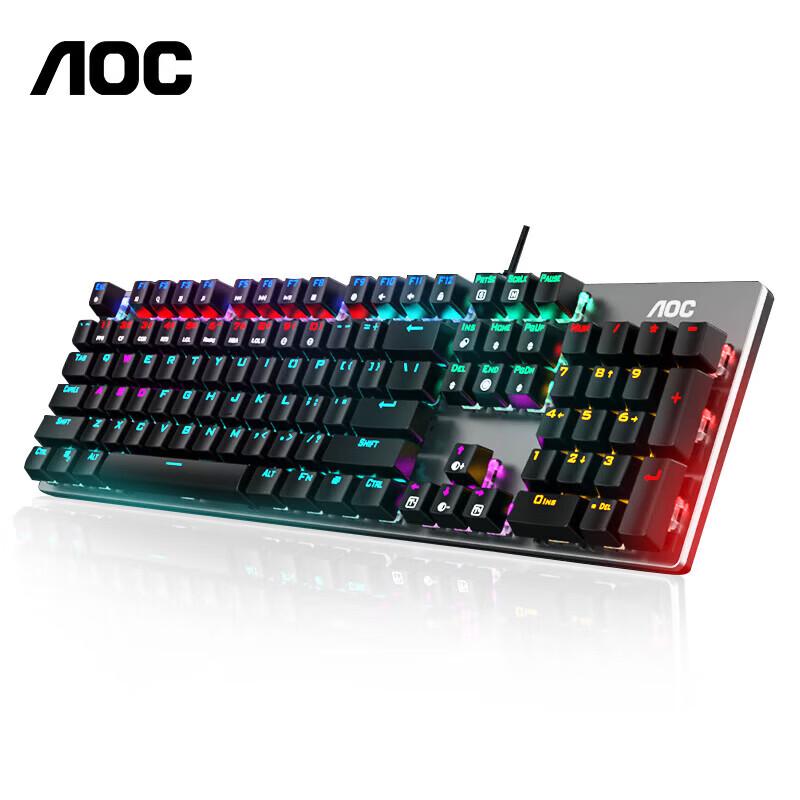 Проводная механическая клавиатура AOC GK410 с ковриком для мыши