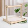 Non-slip Parrot Potty Training Platform Anti-Splash Design Bird Stand Creative Parrot Stand