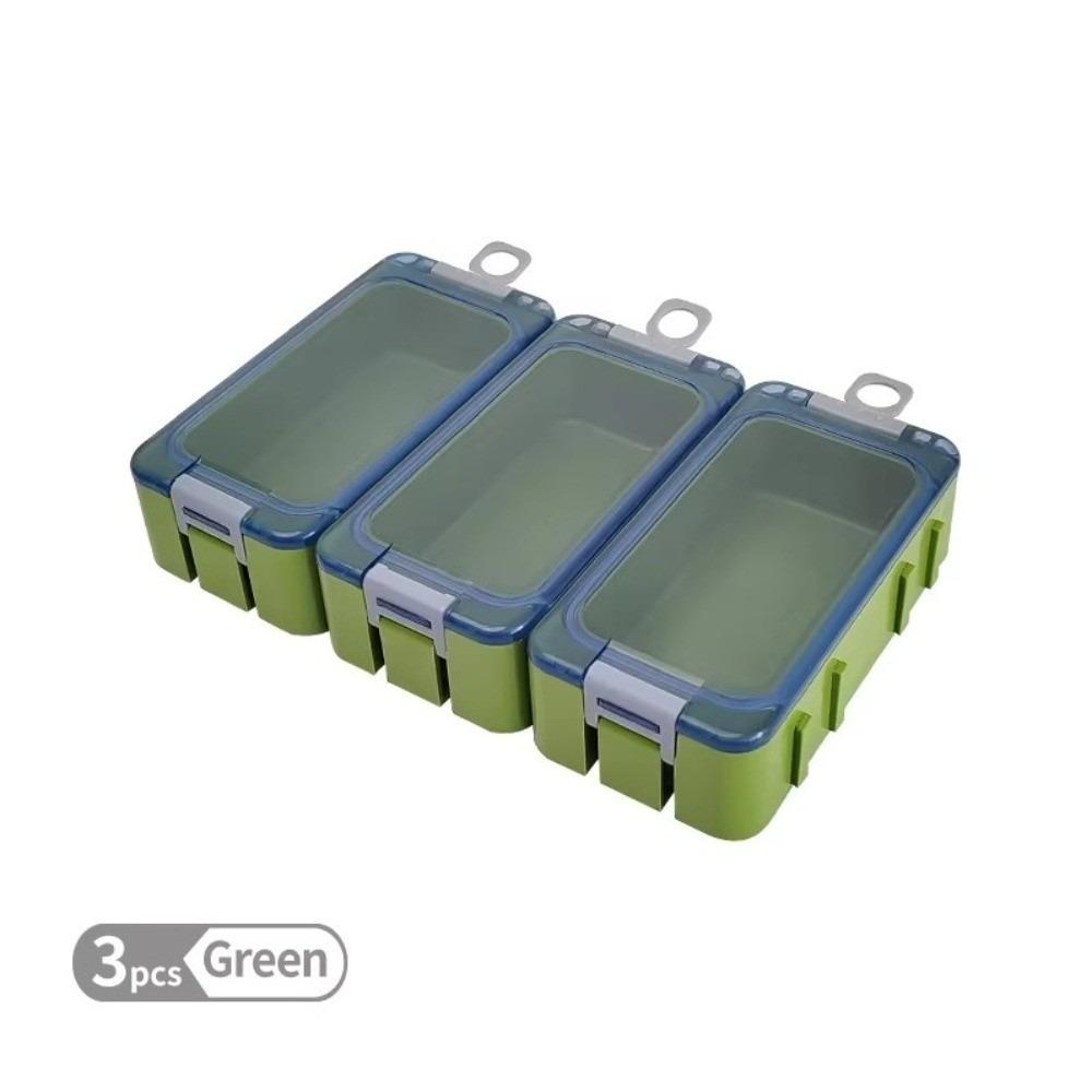 3pcs Plastic Bait Storage Box Luminous Fishing Accessory Box Fishing Tackle Box Fishing Tackle