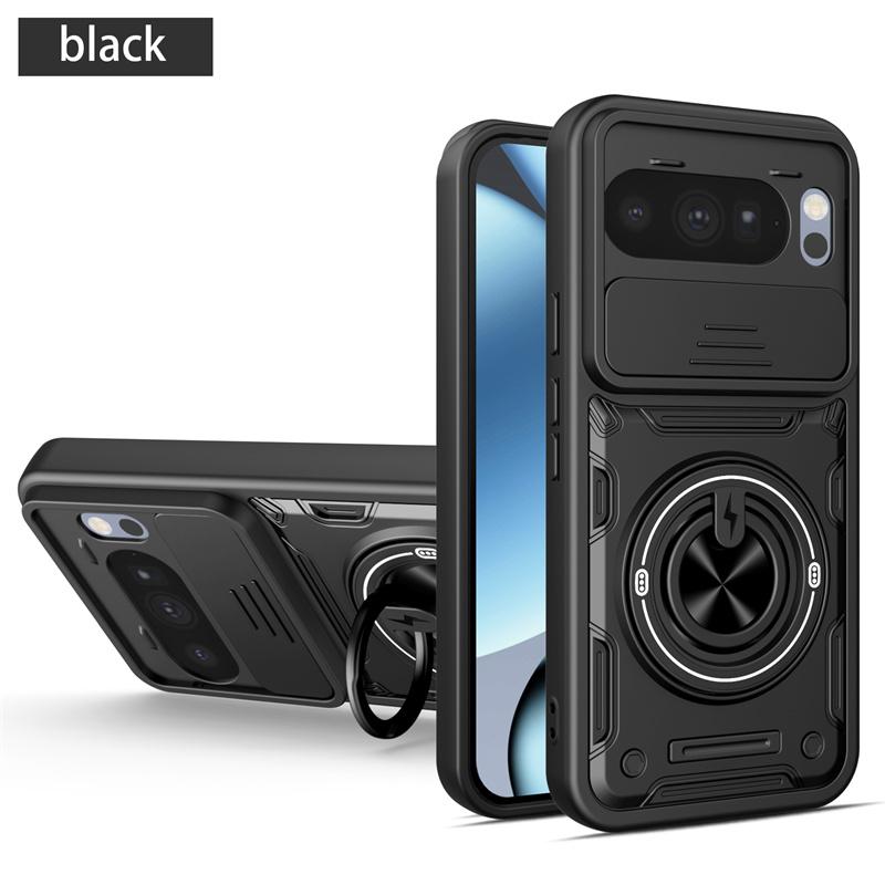 Чехол Для For Google Pixel 10 Pro XL 10Pro 5G Чехол Броня Автомобильный Магнитный Кольцо-подставка Крышка Для Pixel10 Pro Сдвижная Крышка Защита Объектива