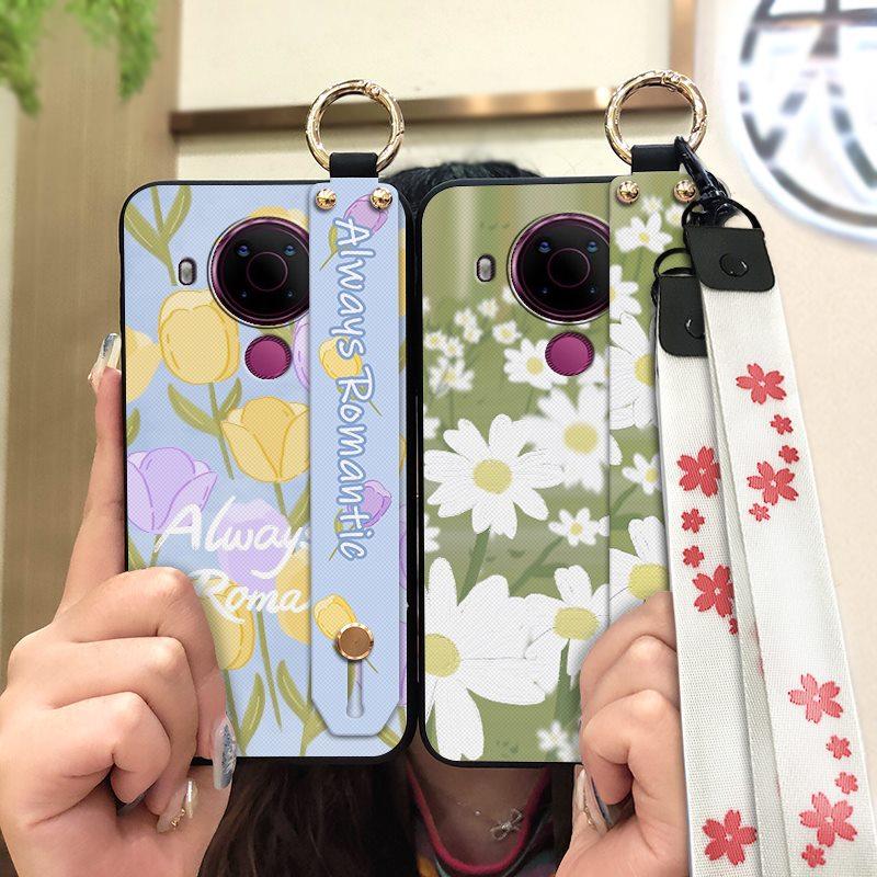 Anti-dust Wristband Phone Case For Nokia 5.4 Lanyard Protective Dirt-resistant Ring Phone Holder Waterproof Durable