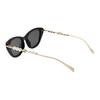 Gucci One-Piece Nose Pads Cat Eye Sunglasses Women sunglasses Black Gold GG1968S-001