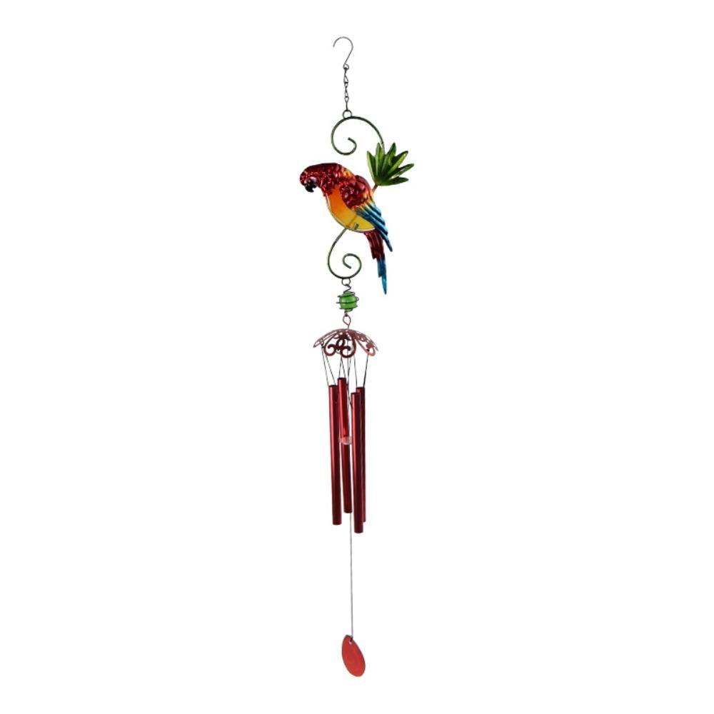 Fashion Creative Bird Wind Chimes Metal Outdoor Indoor Parrot Bell Handmade Retro Ornament