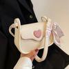 Joom Area Hot Models Cute Lovely Women's Small Square Shoulder Bag Fashion Women's Crossbody Simple Women's Purse Handbag with Scarf