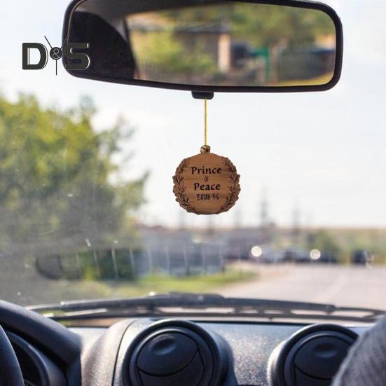 Names of Jesus Decorations Wooden Jesus Themed Hanging Ornaments Rustic Religious Decorations Christian Gifts for Women Men Festive Decor