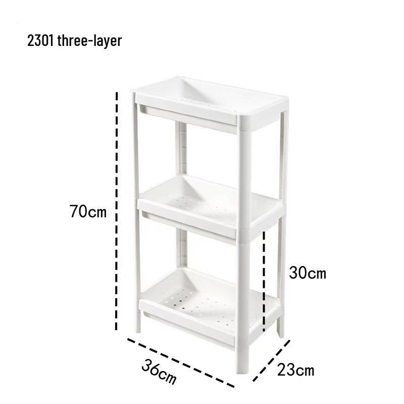 Напольная стойка для хранения в ванной комнате: Компактная тележка для туалета и душа