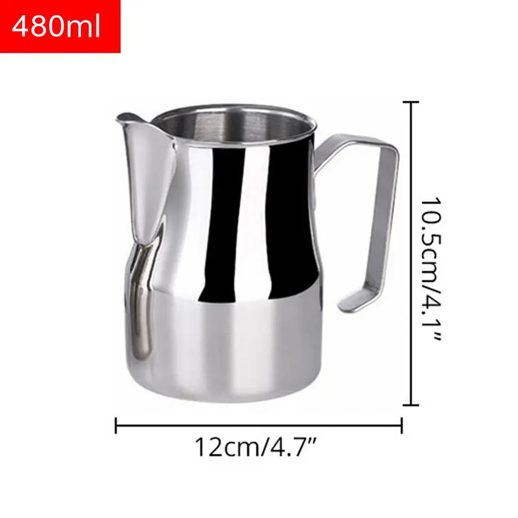 Stainless Steel Milk Frothing Pitcher Professional Milk Pitcher Jug Espresso Coffee Barista Craft Cappuccino Frother Cream Cup