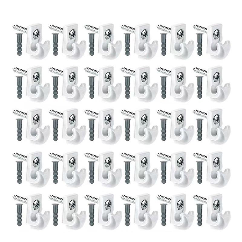 30Pieces Multipurpose Galvanized Screw In Hook With Wood Threading Portable Accessory for Stable Hanging Solution