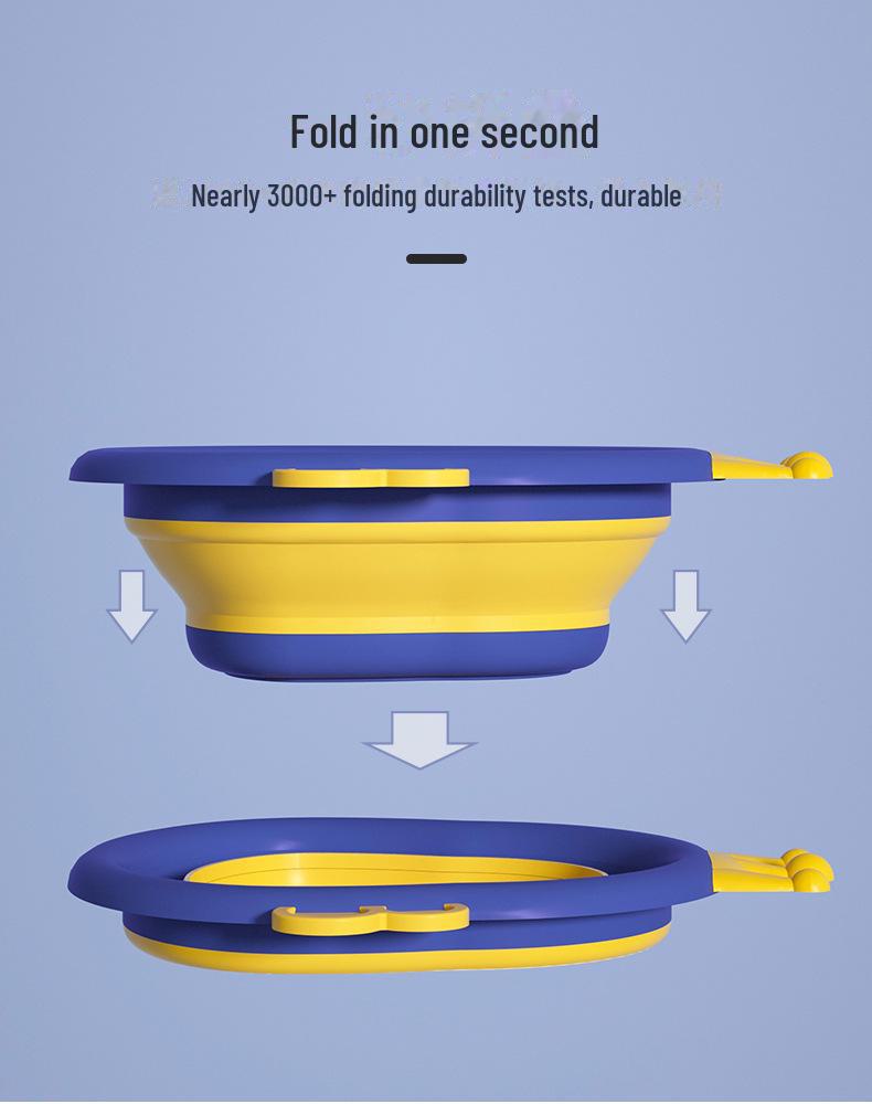 Folding Portable Baby Wash Basin - Ideal for Newborns & Kids