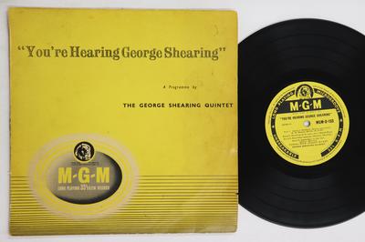 10-дюймовая пластинка GEORGE SHEARING - You're Hearing George Shearing MGMD103 MGM 1956 UK Jazz Б/у