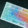 Прозрачный набор колпачков для клавиш PC «Радужное сияние» 119 клавиш Профиль Cherry для механической клавиатуры с RGB MX переключателями