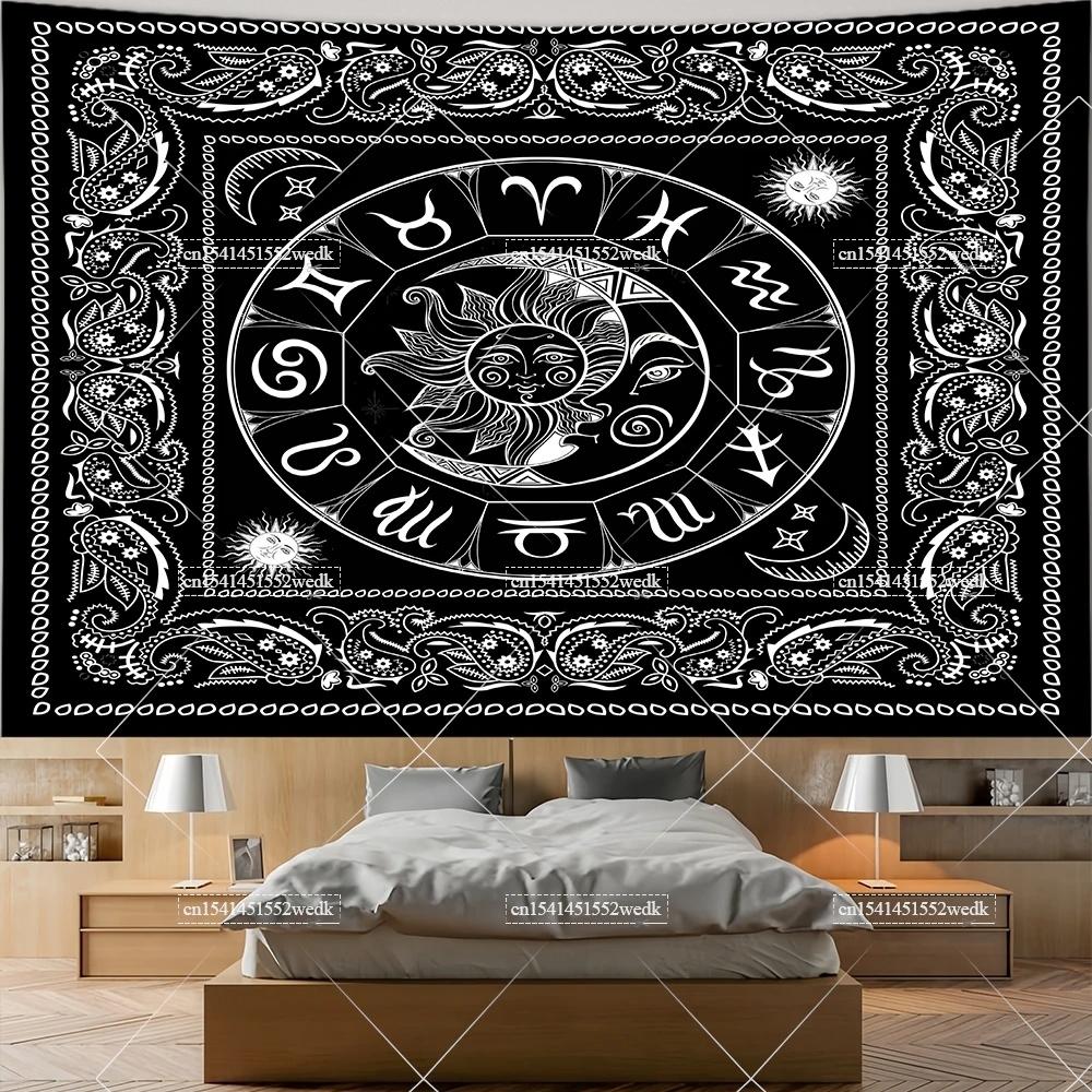 Academia Witchy Witchcraft Wall Hanging Tapestry Moth Moon Skulls Tapestries Aesthetic Room Decor Skeleton Tapestrys Wallpapers