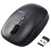 ELECOM Wireless Mouse M-BL21DBSKBK, Quiet, 5 Buttons, 3 Variable Pointer Speeds, Black
