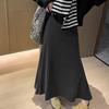 Maxi Skirt High Waist Solid Color Breathable Comfortable Large Hem Design Long Skirt Fashion Accessories