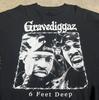 Gravediggaz '6 Feet Deep' Черная хлопковая футболка с коротким рукавом Унисекс VM6075