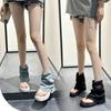 2025 New Summer Women's Sexy Short Boots Street Style Big Toe Trouser Cowboy Booties Motocycle Fashion Womens Sandalies De Mujer