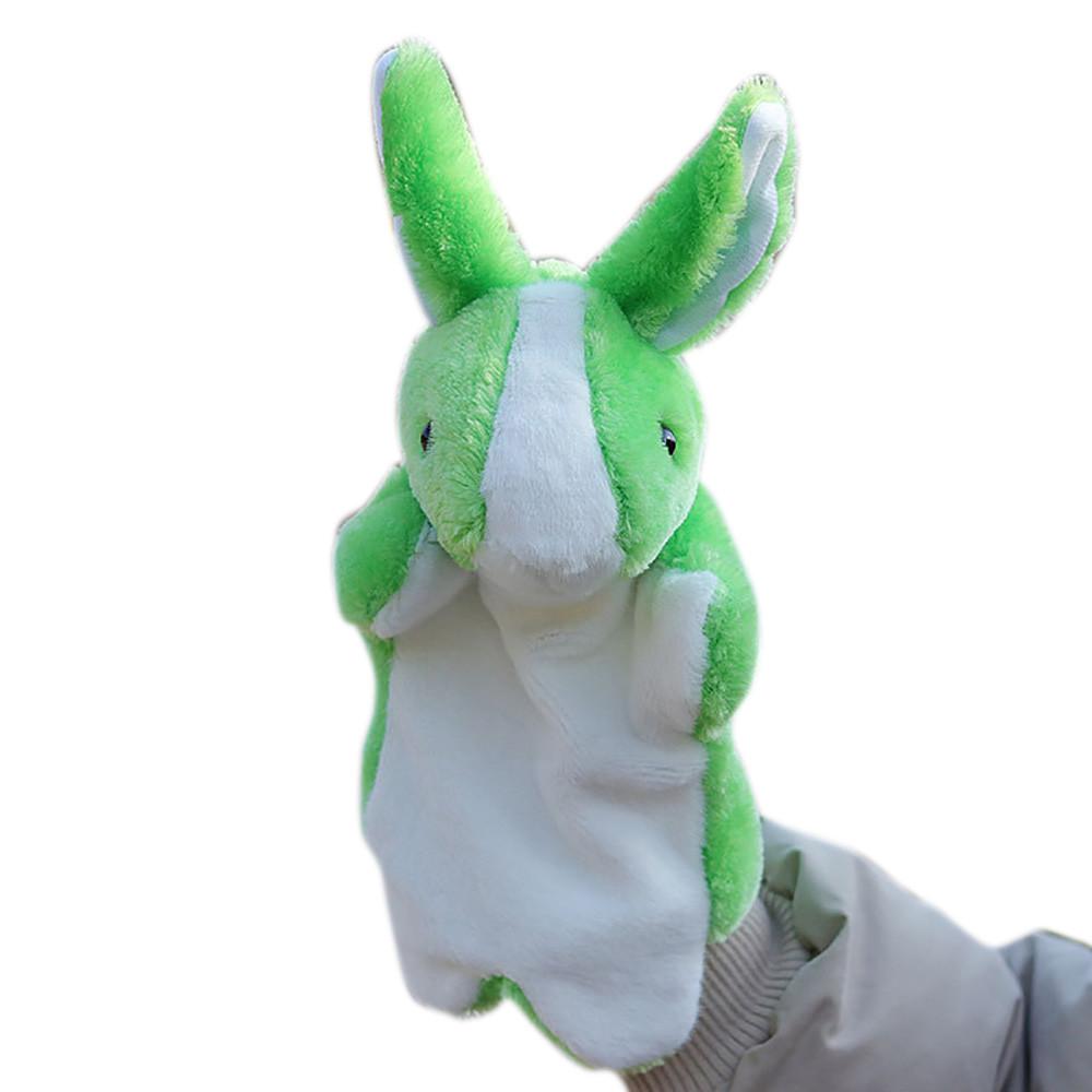 Cute Cartoon Doll Kids Glove Hand Puppet Rabbit Plush Bunny Finger Toys