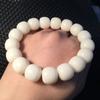 Натуральный белый нефрит Bodhi Old Bucket Bead Hand String Bodhi Son Buddha Bead Lucky Hand String