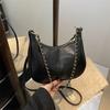 Retro Foreign Shoulder Bag Women's 2025 New Autumn and Winter Simple Fashion Versatile Foreign Style Chain Messenger Bag