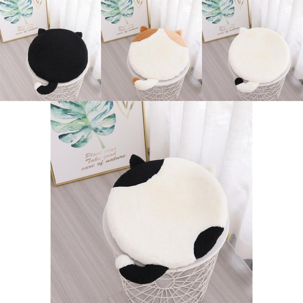 Подушка для сиденья из пены с эффектом памяти с мультяшным котом для комфорта в общежитии и для отдыха