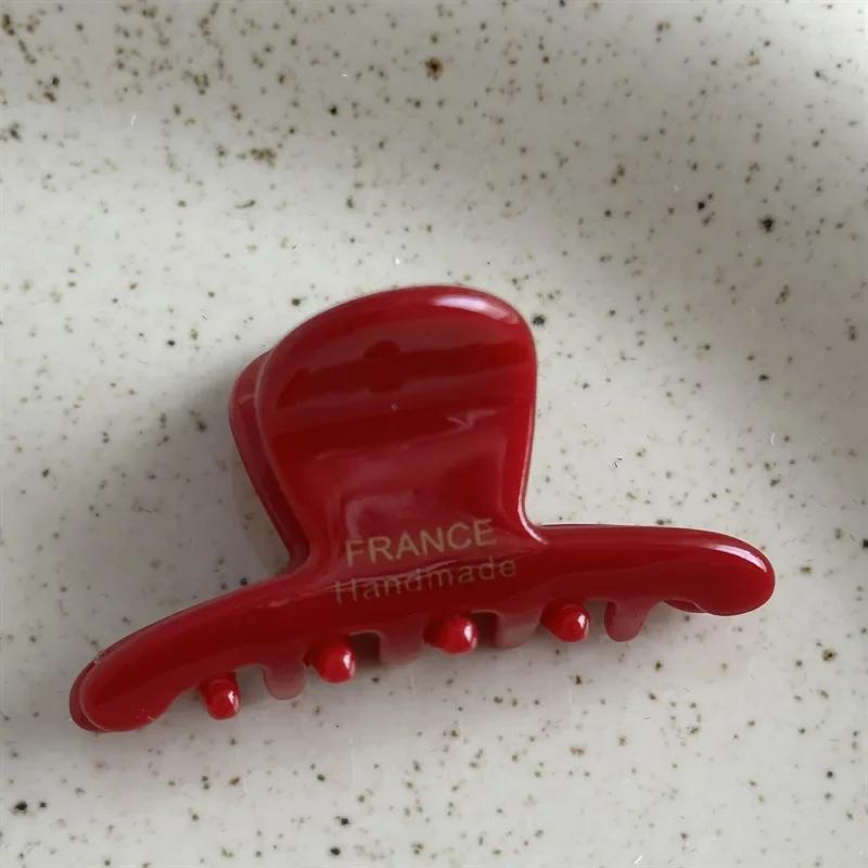 Французский Стиль Женщина Изысканная Версия Маленькие Ацетатные Милые Заколки-Клешни для Волос Барретты Леди Модные Боковые Зажимы Аксессуары для Волос для Девочек