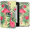 Kwmobile Case for Amazon Kindle Paperwhite with Auto Sleep and PU Light Green - E-Reader Sleep, Leather, Pink/Green/Light