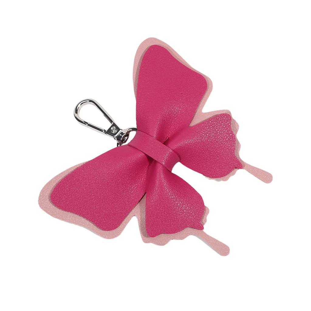 Милый бант искусственная кожа кулон брелок бабочка узел анти-потеря брелок сумка рюкзак орнамент украшение