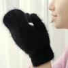 Winter Mittens Full Finger Gloves Winter Warm Supplies 1 Pair Cute Rabbit Wool Gloves Female