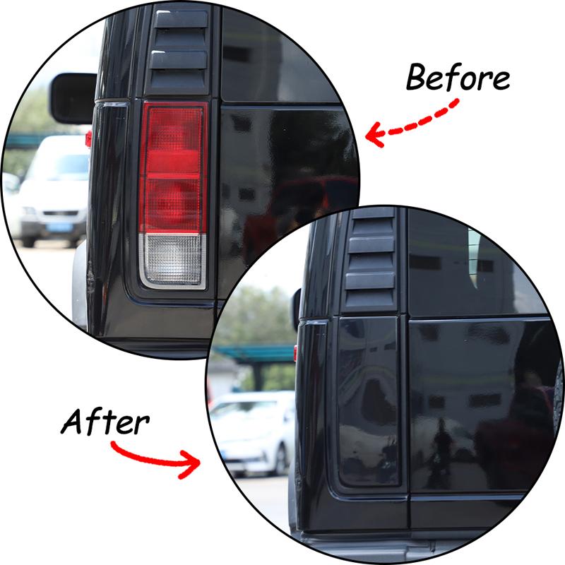 Черный ABS Для Hummer H2 2003-2009 Автомобильная крышка заднего фонаря Защитная крышка стоп-сигнала Автомобильные аксессуары для экстерьера