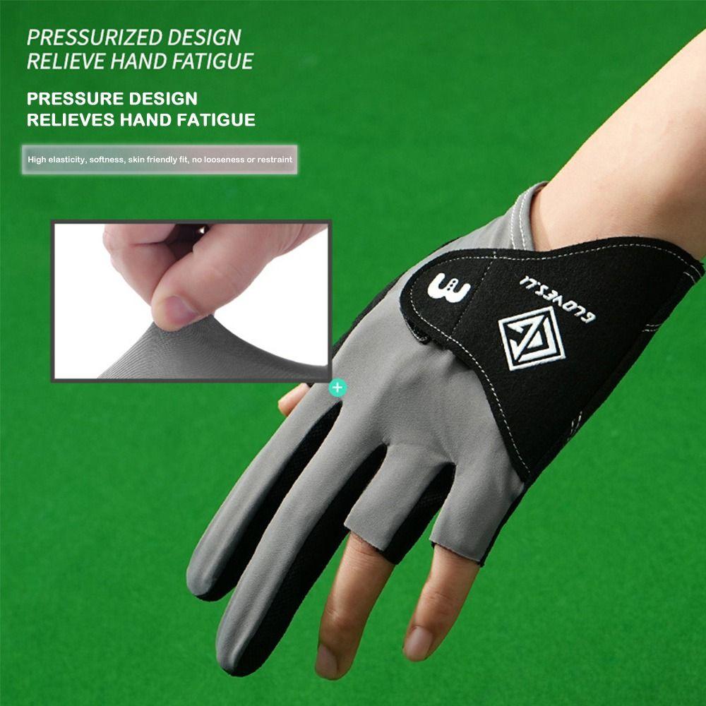 1pc Anti-slip Billiards Gloves Breathable Snooker Cue Sport Glove Pool Gloves  for Left Hand