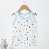 Children's Summer Cartoon Print Cotton Vest - Sleeveless A-Type Top for Boys and Girls