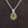 Heart Chakra Natural Peridot Sterling Silver Engagement Gift New Pendant Jewelry PP-26-4