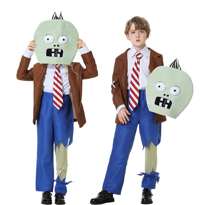 Halloween Plants Vs. Zombies Kids Adult Horror Doll Costume Game Zombie Character Performance Costume