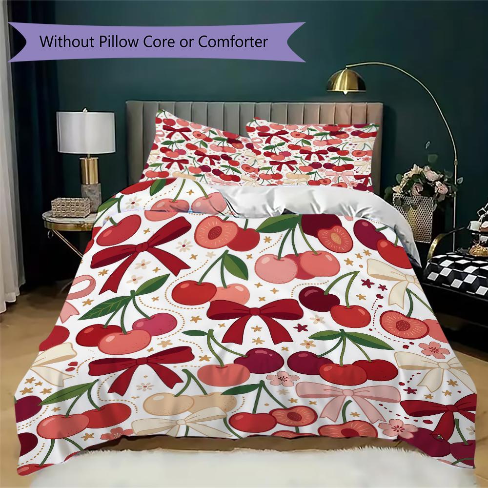 All Over Pattern Bedding uilt Set uilt Cover Pillowcase Home Decoration Birthday Gift (1 * duvet cover + 2 * pillowcase without core)