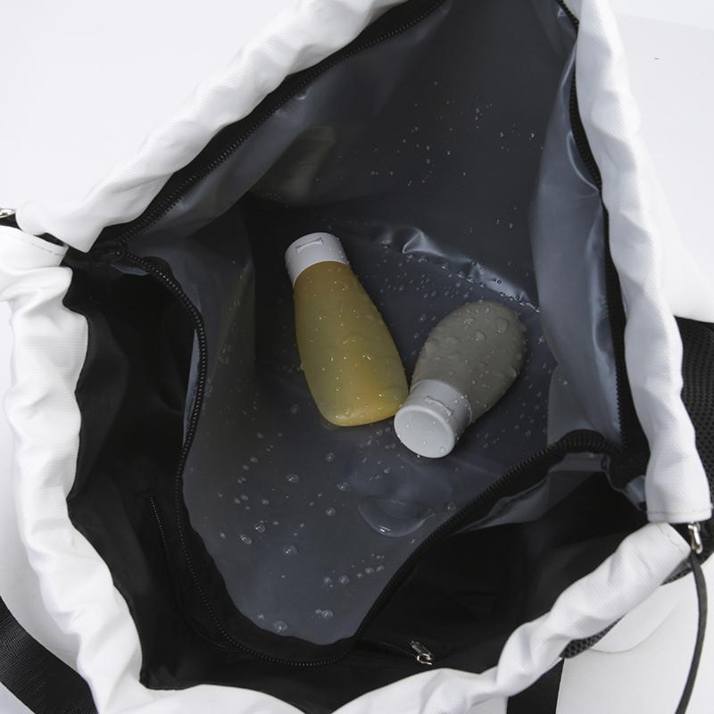 Men's and women's drawstring shoulder travel bag, dry and wet separation, swimming and fitness bag with shoe compartment, yoga bag