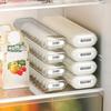 Ящик для хранения пельменей, узкий прозрачный пищевой контейнер большой емкости с антипригарным покрытием, штабелируемый холодильник, органайзер для пищевых контейнеров для лапши Wonton