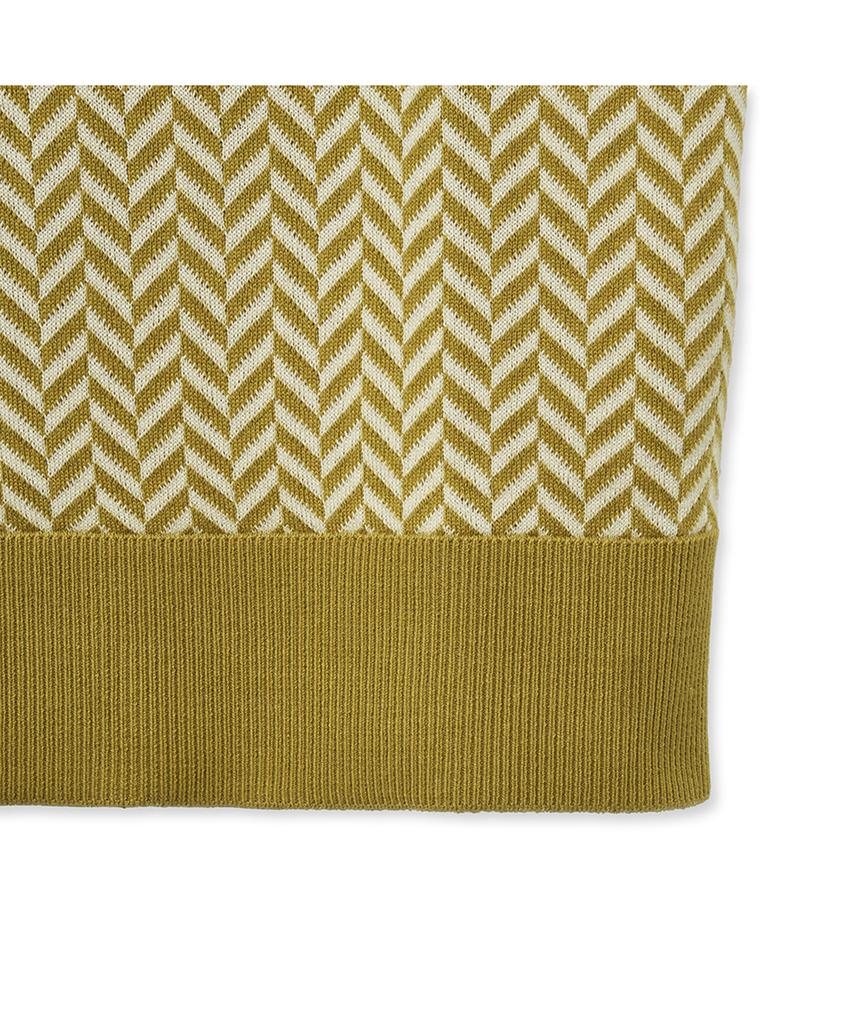 IOLO Comb Pattern Half Open Collar_Mustard