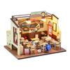 Back To School Handmade Classroom Miniature Model Doll House for Kids Mini 3D Wooden Puzzles Classroom Assembly Start of School