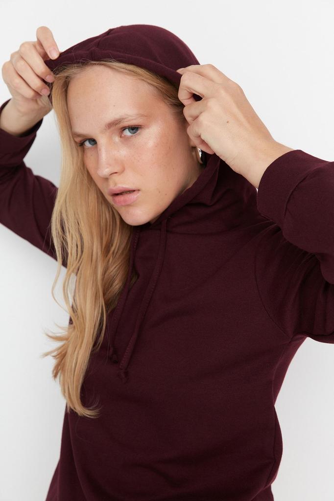 Женская модная стильная толстовка черная, стандартная, стандартная посадка, базовая тонкая вязаная толстовка с капюшоном