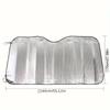 1PCS Foldable Sun Visor Reflector for Car Front Windshield Portable Breathable UV Resistant Sunscreen and Cooling 1PCS Foldable