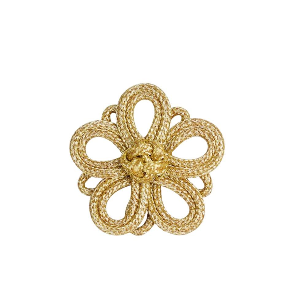 Golden Chinese Knot Buttons Handmade Tang Suit Buttons Cheongsam Buttons Cheongsam Making