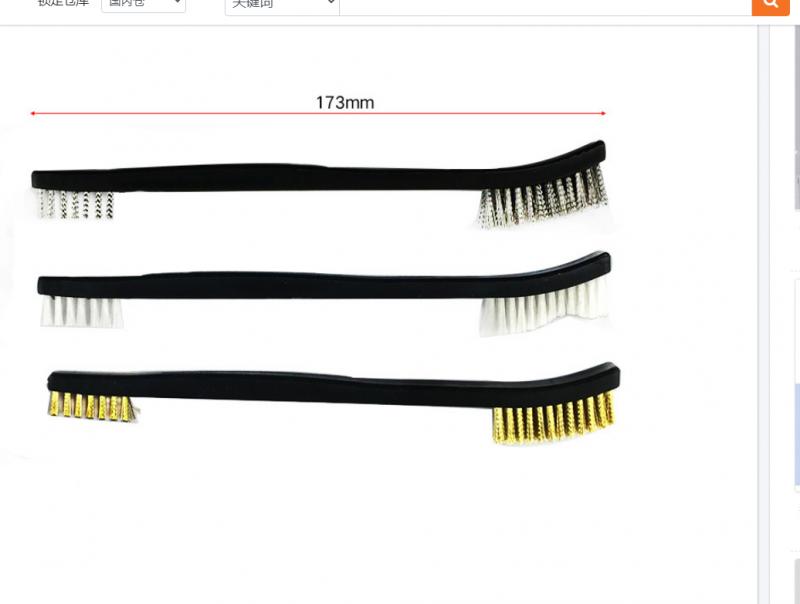 1~10 шт. Щетка из проволочной щетины для очистки сварочного шлака, мини-набор проволочных щеток, стальная/нейлоновая/латунная щетка для очистки металла от краски