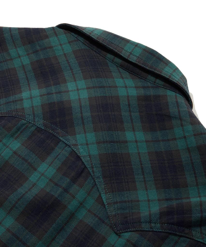 Рубашка на молнии в клетку из стираного хлопка Penfield Зеленая_Fs1Wj06U