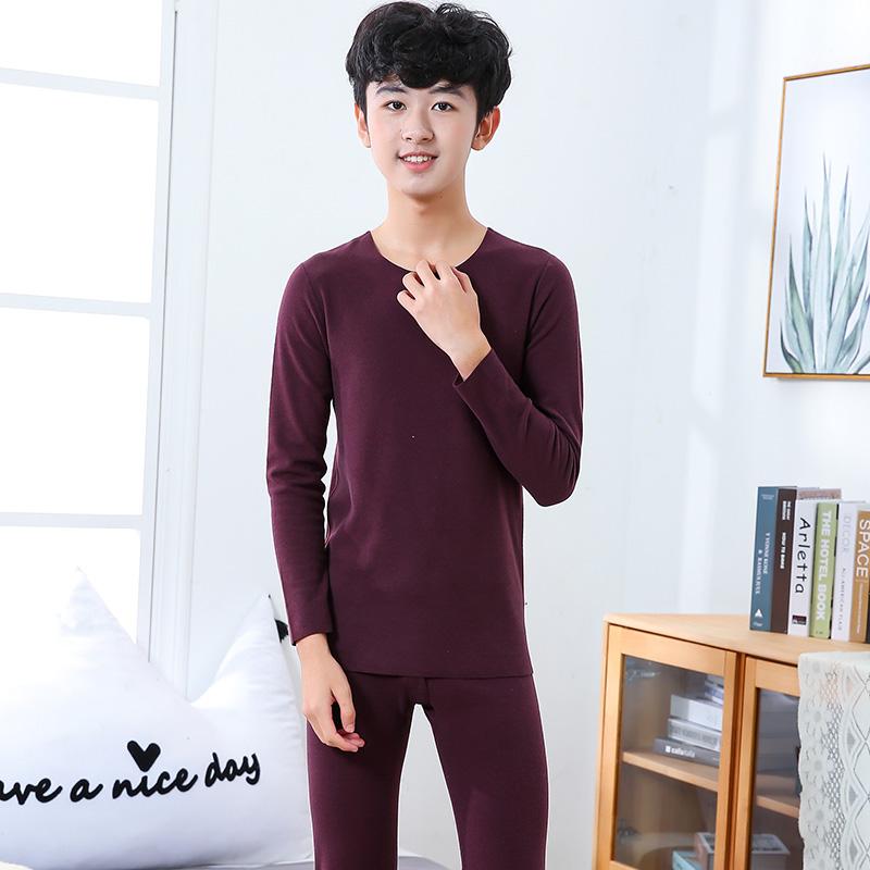 2024 осень зима теплые детские пижамные костюмы для мальчиков и девочек однотонные модные детские комплекты одежды домашняя одежда ночная одежда для сна