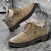 Брендовые мужские ботинки из натуральной кожи, повседневные нескользящие уличные ботинки, роскошные мотоциклетные ботинки, дышащие мужские прогулочные туфли для вождения