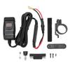 Motorcycle USB Charger Quick Charging 3.0 Dual USB Motorcycle Phone Charger with Voltmeter and ON Off Switch for Tablet
