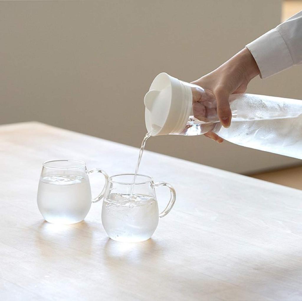 HARIO Water Thermo Color Made in Jug, Blue, 1,000ml Capacity, Japan, WJT-10-BU