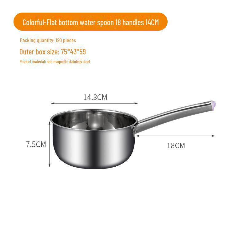 Многофункциональная кухонная ложка из нержавеющей стали с длинной ручкой для воды и супа