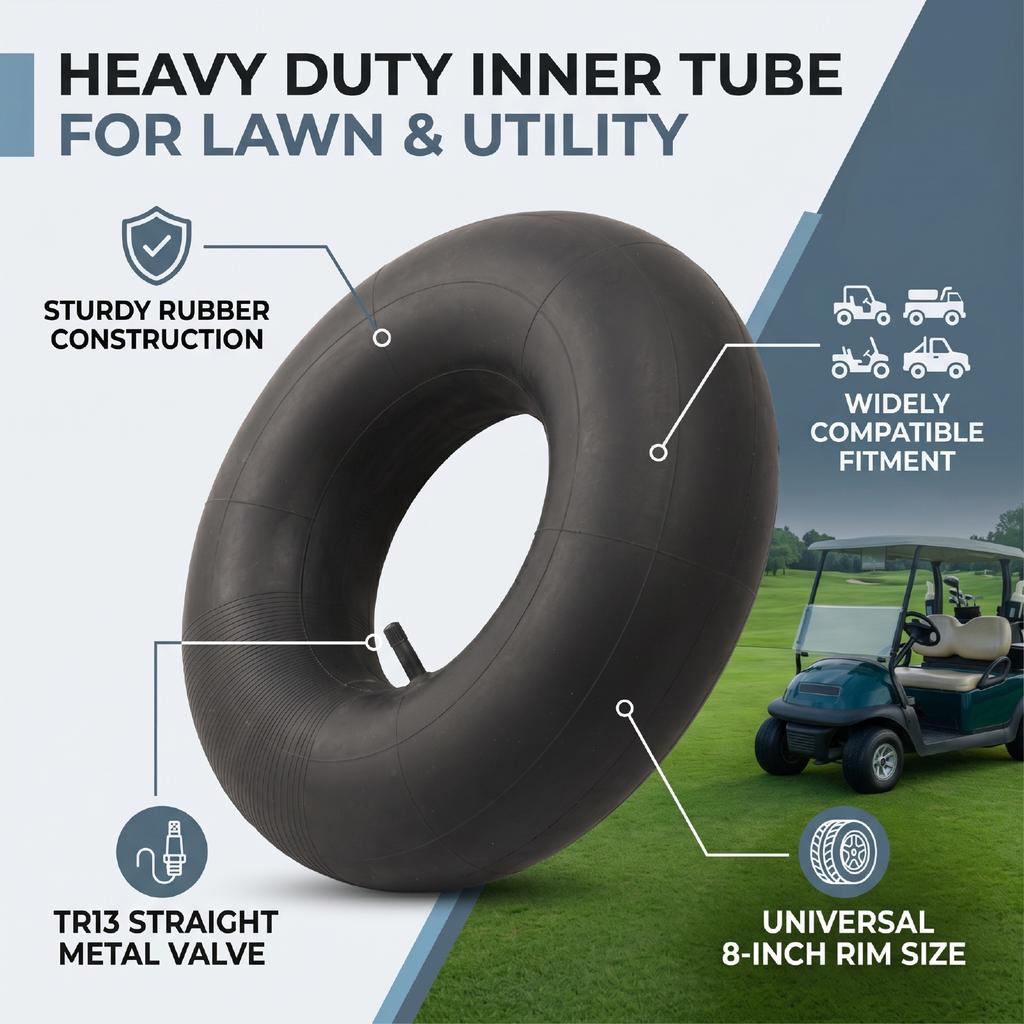 Внутренняя камера 18x8.50 9.50 8 с прямым вентилем TR13 для квадроцикла, гольф-кара, трактора, газонокосилки