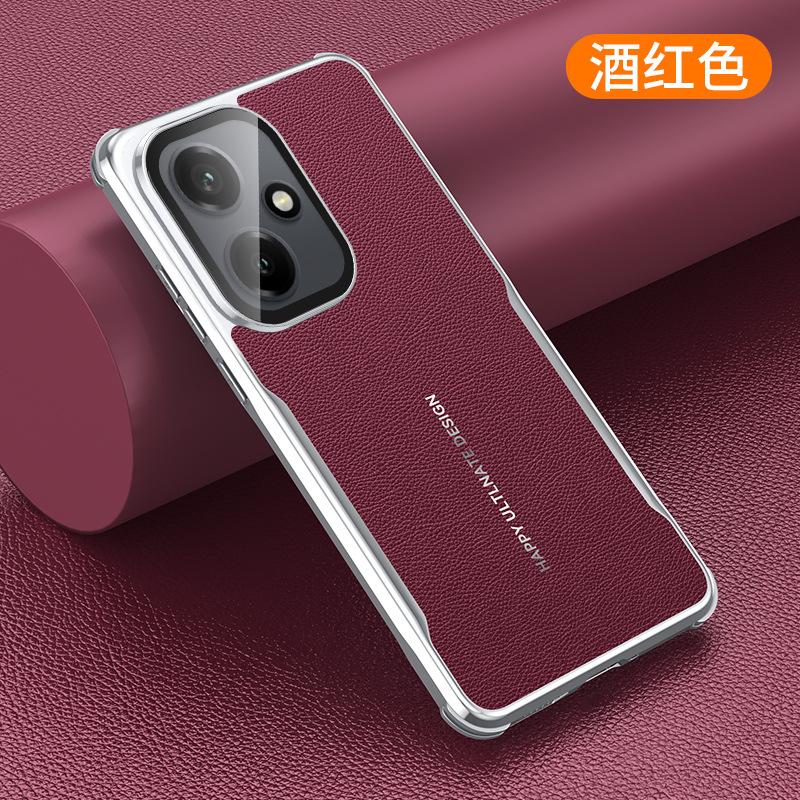 Применимо к чехлу для мобильного телефона Honor 111pro простой кожаный держатель для линзы Honor 111 всесторонний противоударный новый защитный чехол модный